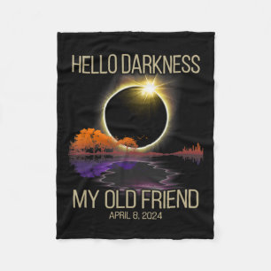 Hallo Dunkelheit Mein alter Freund Solar Eclipse 0 Fleecedecke