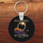 Hallo Dunkelheit Mein alter Freund Solar Eclipse 0 Schlüsselanhänger (Vorderseite)