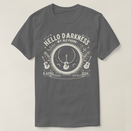 Hallo Dunkelheit Mein alter Freund Solar Eclipse 0 T-Shirt (Design vorne)