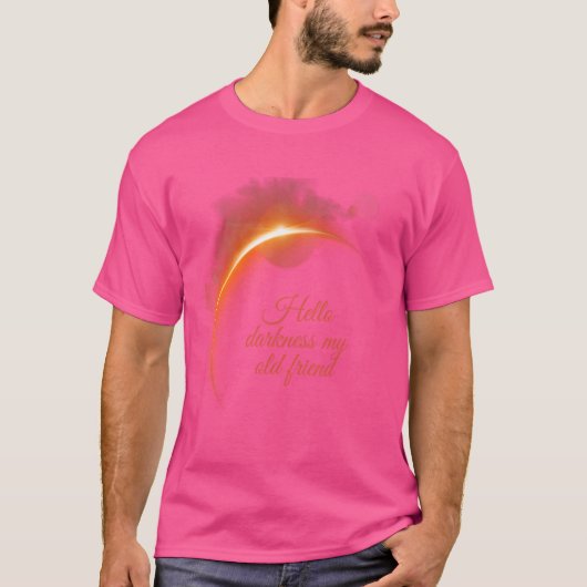 Hallo Dunkelheit mein alter Freund Solar Eclipse 2 T-Shirt (Vorderseite)
