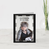 Hallo Dunkelheit, meine alte Freundin lustige Kart Karte (Vorderseite)