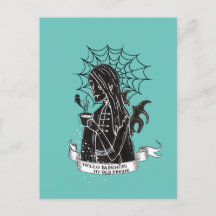 Hallo Dunkelheit Vamp Goth w/Black Coffee T - Shir