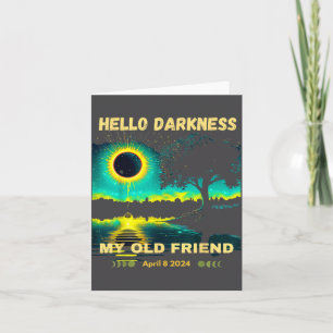 Hallo Dunkelheitsfreund Sonnenfinsternis Kunstwerk Karte