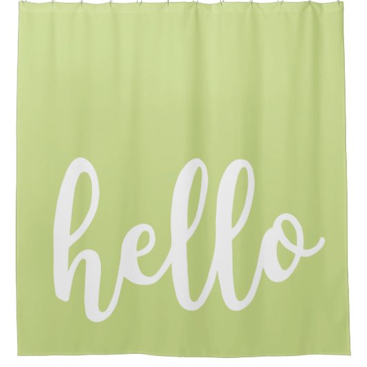 Hallo Duschvorhang (Vorderseite)