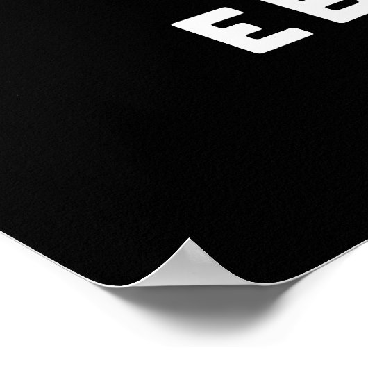 Hallo Ebi-body Funny Ebi Sushi Pun Dark BG Poster (Ecke)