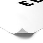 Hallo Ebi-body Funny Ebi Sushi Pun Poster (Ecke)