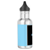 Hallo Edelstahlflasche (Links)