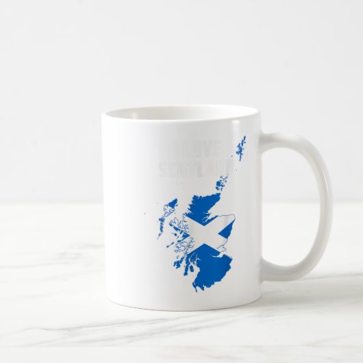 Hallo Edinburgh I Liebe Schottland Kartenflagge Pr Kaffeetasse (Rechts)