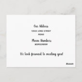 Hallo, Editable We are New to the Neighborhood Po Postkarte (Rückseite)