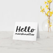 Hallo Eibisch - Anmerkungs-Karte Karte (Gelbe Blume)