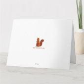 Hallo Eichhörnchen Blank Karte (Rückseite)