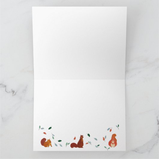 Hallo Eichhörnchen Blank Karte (Innenseite)
