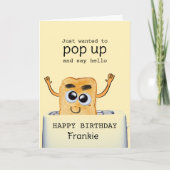 Hallo einfach aufgetaucht karte (Vorderseite)