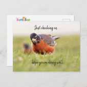 Hallo - Einfach in Postkarte einchecken (Vorne/Hinten)