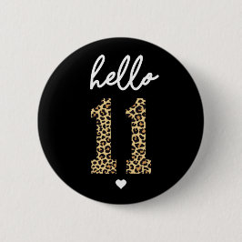 Hallo Eleven 11. Geburtstagsfeier Button