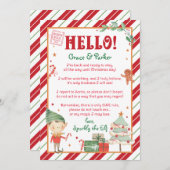 Hallo Elf Brief Willkommen zurück Personalisieren  Einladung (Vorne/Hinten)