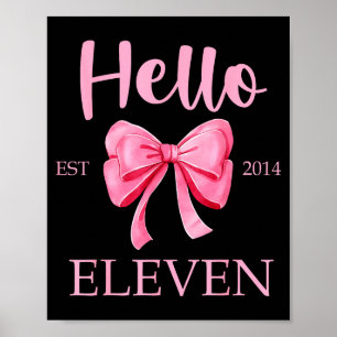 Hallo Elf Gegründet 2014 Rosa Kokette Glücklicher Poster