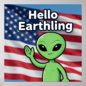 Hallo Erdling Poster (Vorne)