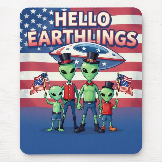 Hallo Erdlinge Mousepad (Vorne)