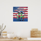 Hallo Erdlinge Poster (Küche)