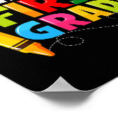 Hallo Erste Klasse 1. Klasse zurück zur Schule Poster (Ecke)