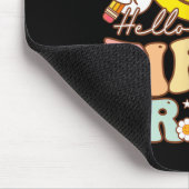 Hallo Erste Klasse Hippie Smile Face 1. Klasse Zur Mousepad (Ecke)