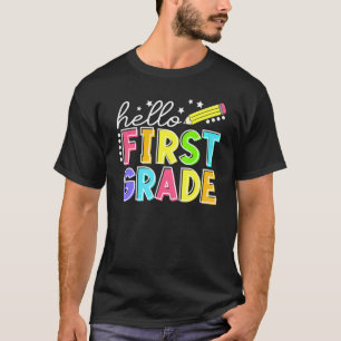Hallo Erste Klasse Team 1. Klasse zurück zur Schul T-Shirt