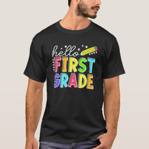 Hallo Erste Klasse Team 1. Klasse Zurück zur Schul T-Shirt