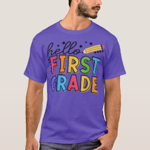 Hallo Erste Stufe1 Schulstufe Zurück zur Schule115 T-Shirt