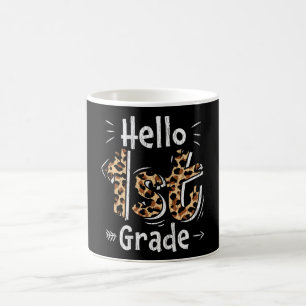 Hallo erste Stufe zurück zum Schullehrer Kinderpla Kaffeetasse