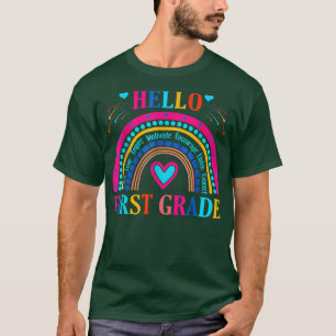 Hallo erste Stufe zurück zur Schule für Lehrerin M T-Shirt