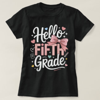 Hallo Erster-Klasse-Lehrerin Coquette Bleistift-Sc T-Shirt