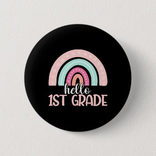 Hallo Erster Schulabschluss 1. Klasse Lehrer Button