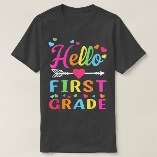 Hallo Erster Schulabschluss T-Shirt (Design vorne)