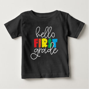 Hallo Erster Schullehrer Erster Tag T - Shirt