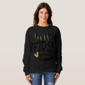 Hallo Erster Schullehrer Sweatshirt (Vorne ganz)