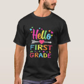 Hallo Erster Schullehrer T-Shirt (Vorderseite)