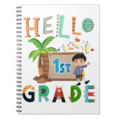 Hallo Erster Schultag Notizblock (Vorderseite)