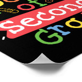 Hallo Erster Tag des zweiten Lehrers Poster (Ecke)