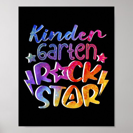 Hallo erster Tag im Kindergarten Superstar Klasse Poster (Vorne)