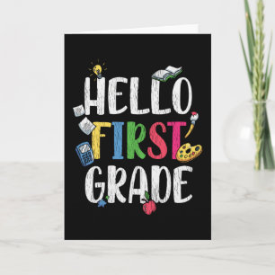 Hallo Erstklassenklarsaal zurück zur Schule Kinder Karte