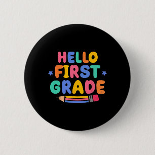 Hallo Erstklässler 1. Klasse Zurück zur Schule Leh Button