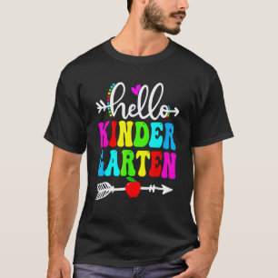 Hallo Erzieherin Schüler Team Glücklich Zurück T-Shirt