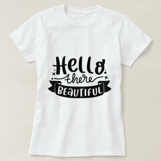 Hallo Es Beautiful T-Shirt (Design vorne)