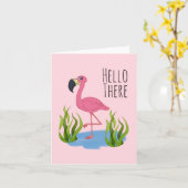 Hallo Es Flamingo (4,25" x 5,5) Umschlag inc. Karte (Gelbe Blume)