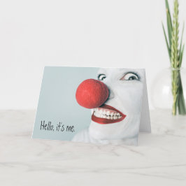 Hallo, es ist mein lustiges Clowngesicht Karte