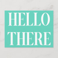 Hallo Es Typografie Design in Mint Green