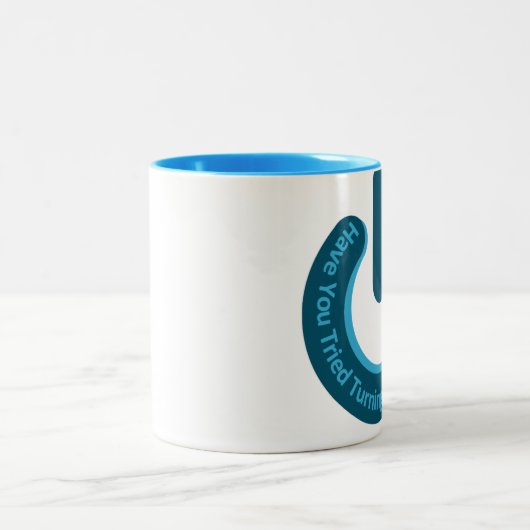 Hallo, ES… Zweifarbige Tasse (Mittel)