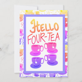 Hallo Fabulous 40 Vierzig Viertjun Geburtstagspart Einladung