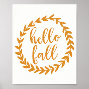Hallo Fall   Art Print Poster